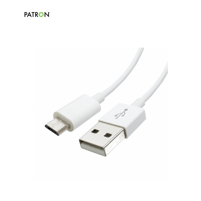Кабель USB to Micro-USB 0.2m, White or Balck, USB 2.0 AM to Micro 5P, 2А