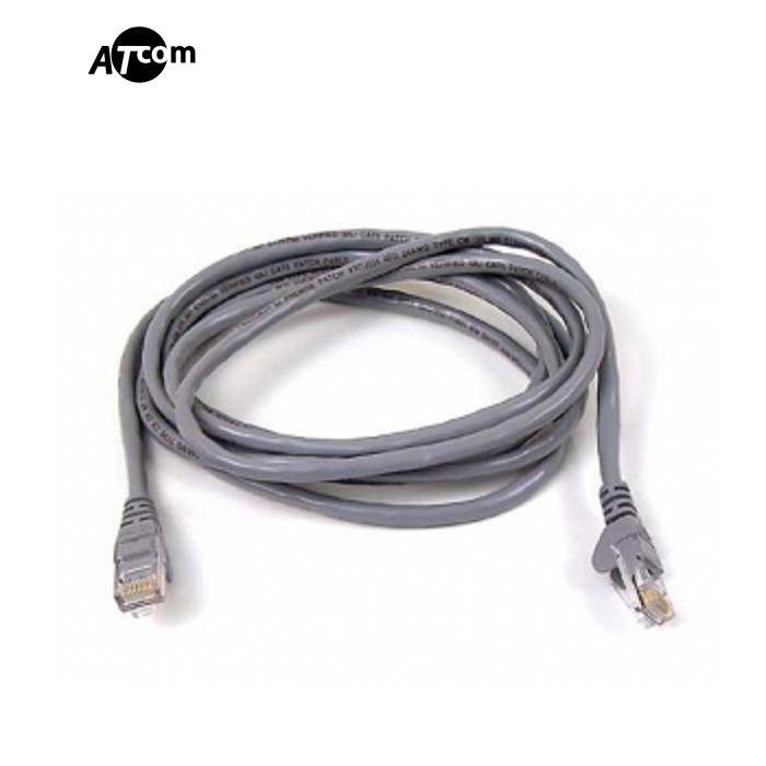Патч-корд литий, UTP, RJ45, Cat.5e, 7.5m, сірий