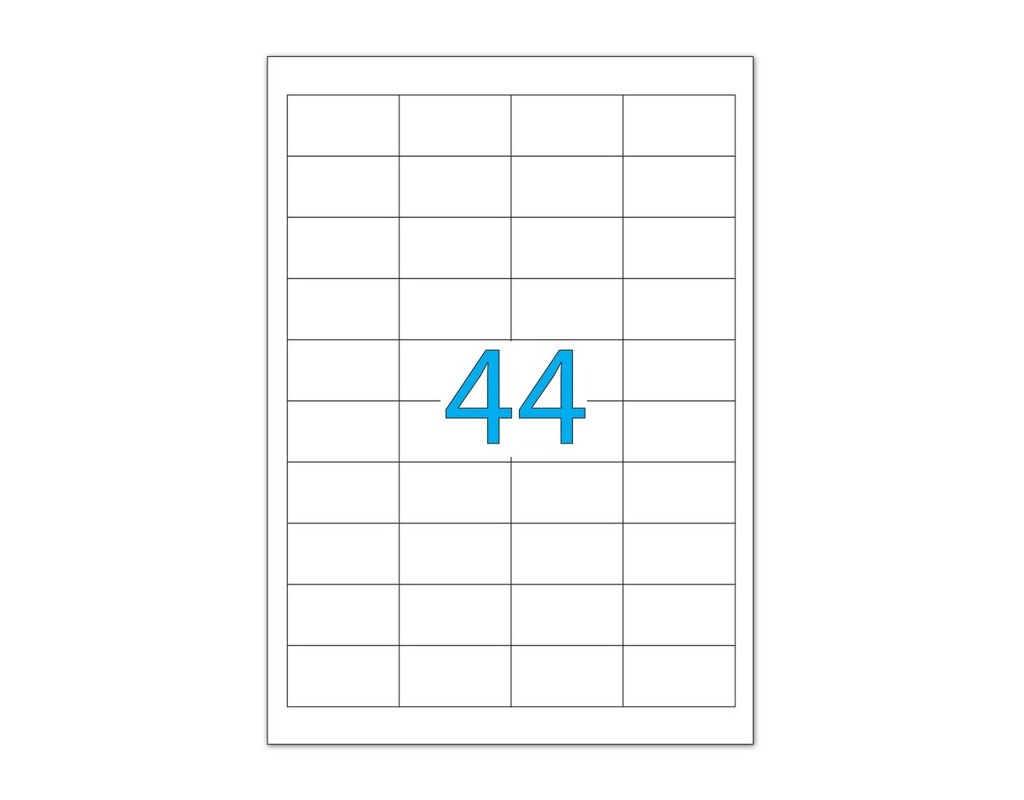 Етикетка самоклеюча Tama 48,3х25,4 (44 на листі) с/кл (100листів) (18264)