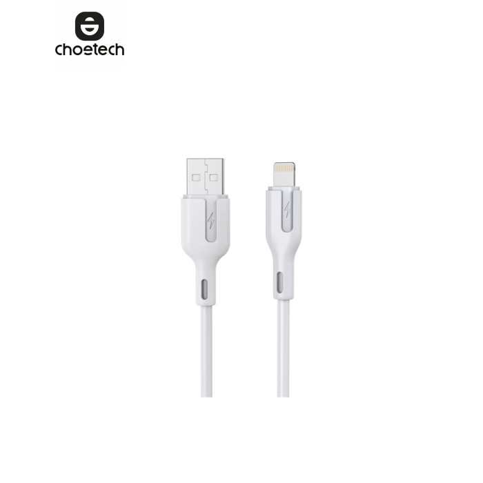 Дата кабель USB 2.0 AM to Lightning 1.0m 2.4A white Choetech (XAL-0003-WH-V2)