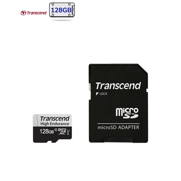 Карта пам'яті Transcend 128GB microSDXC class 10 UHS-I U1 High Endurance (TS128GUSD350V)