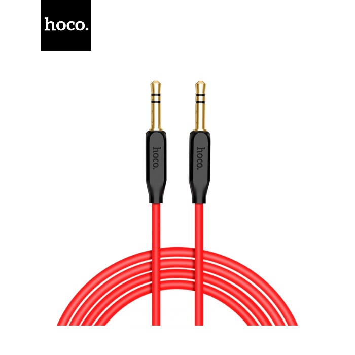 Кабель мультимедийный 3.5mm M to 3.5mm M 1.0m Black HOCO (6957531079293)
