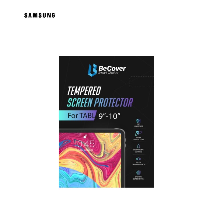 Скло захисне BeCover Samsung Tab S7 FE 12.4 SM-T730/SM-T735/S8 Plus 5G SM-X800/SM-X806/S9 FE Plus SM-X610/SM-X616B (706652)