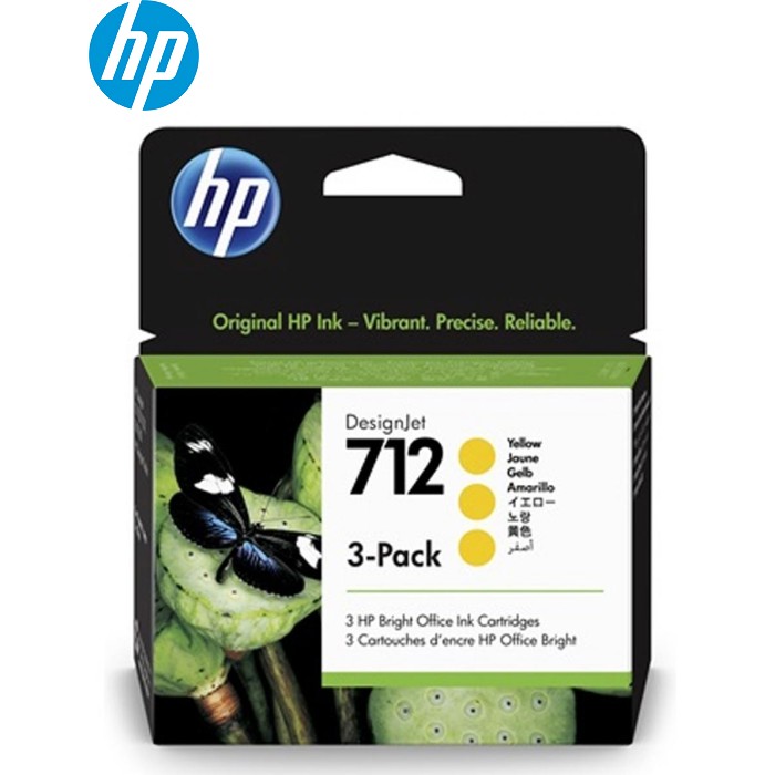 Картридж HP DJ No.712 DesignJet Т230/Т630 3-Pack 29-ml Yellow (3ED79A)