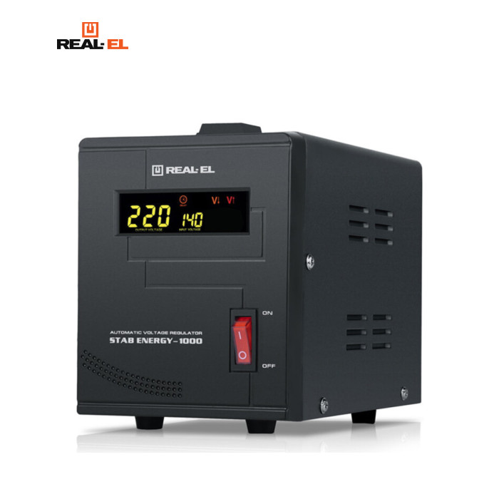 Стабілізатор напруги REAL-EL STAB ENERGY-1000 (EL122400012)
