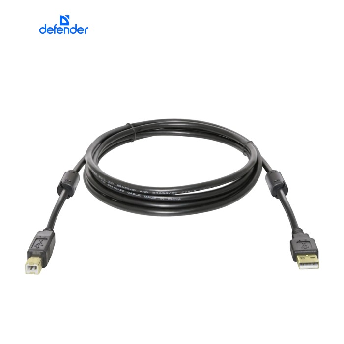 Кабель для принтера USB 2.0 AM/BM 1.8m Defender (87430)
