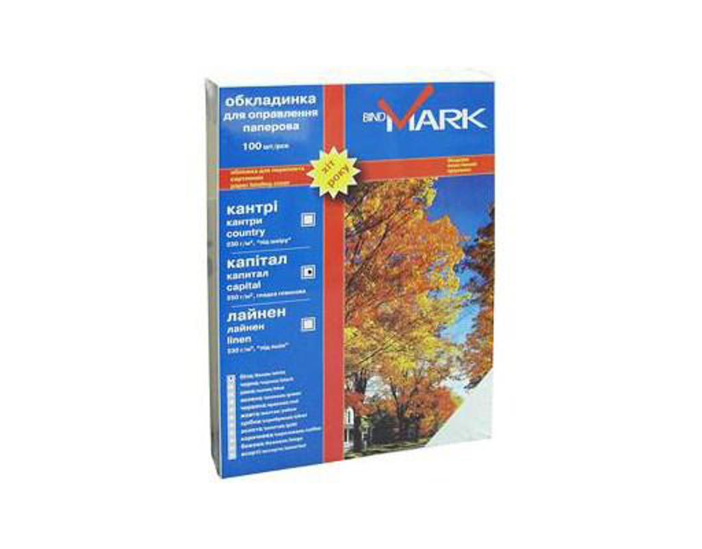 Обложка для переплета bindMARK карт. Кантри А4 230г/м2 (100 шт.) бежевая (41707)