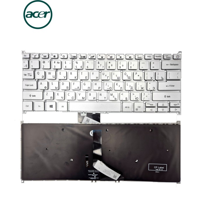 Клавіатура для ACER Swift 3 SF314-42 SF314-41 SF314-52 SF314-53 SF314-57 SF314-57G SF314-59 Swift 5 SF514-52 SF514-52T SF514-54G SF514-54T(RU Silver )