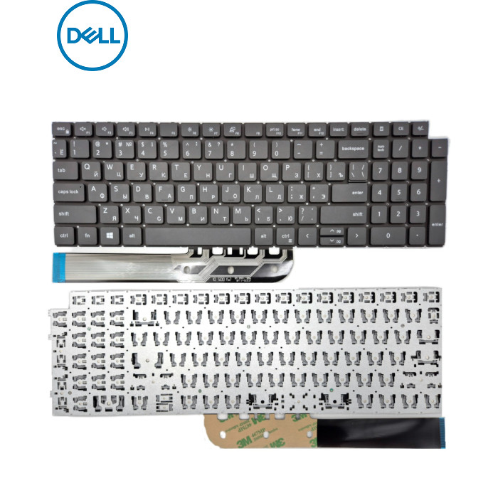 Клавіатура для DELL Inspiron 3511, 3515, 3510, 3520, 3530 3535 5515, 5510, 7510, 16 Plus 7610 0W0FYR (RU Black)