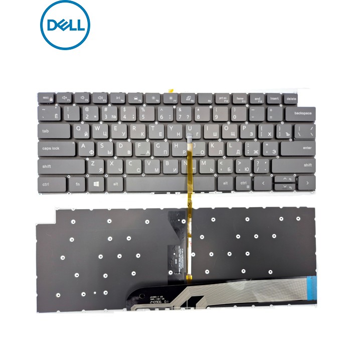 Клавіатура для DELL Latitude 3320 3420, Vostro 5310 5320 5410 5415 P143G (RU Black з підсвіткою)