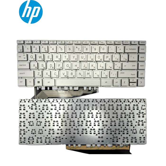 Клавіатура для HP Pavilion Aero 13-BE 13-BE0000 13-BE1000 13-BE2000 (RU Silver з підсвіткой)