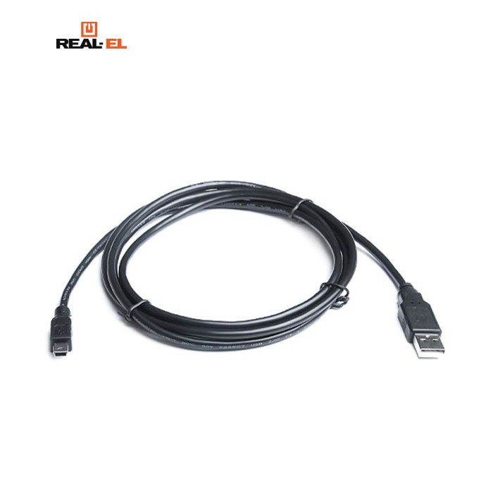 Дата кабель USB 2.0 AM to Mini 5P 1.8m REAL-EL (EL123500006)