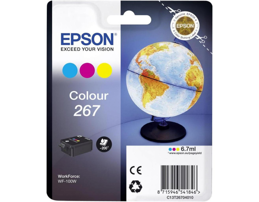Картридж Epson WorkForce WF-100W color (C13T26704010)