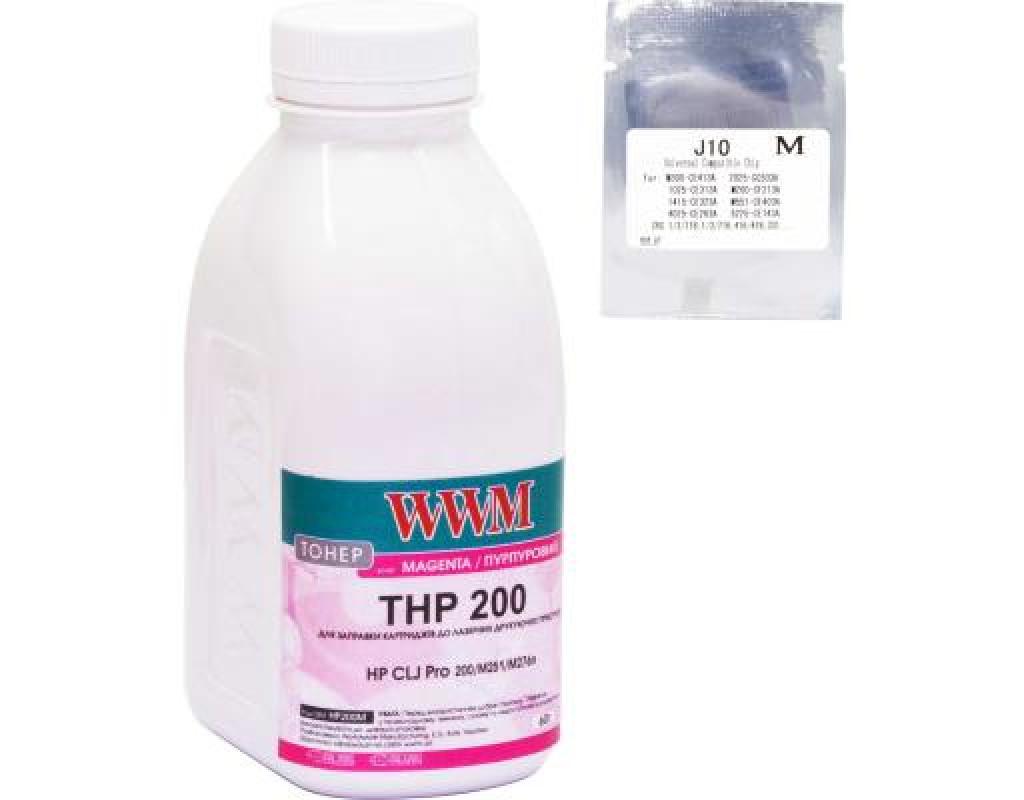 Тонер HP CLJ Pro 200/M251/M276n Magenta +chip WWM (TC200M)