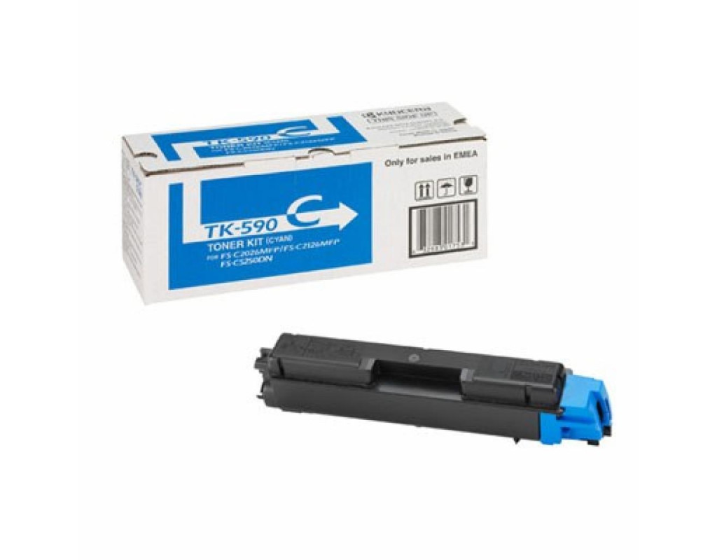 Тонер-картридж Kyocera TK-590C cyan (FS-C2026/2126/5250) (1T02KVCNL0)