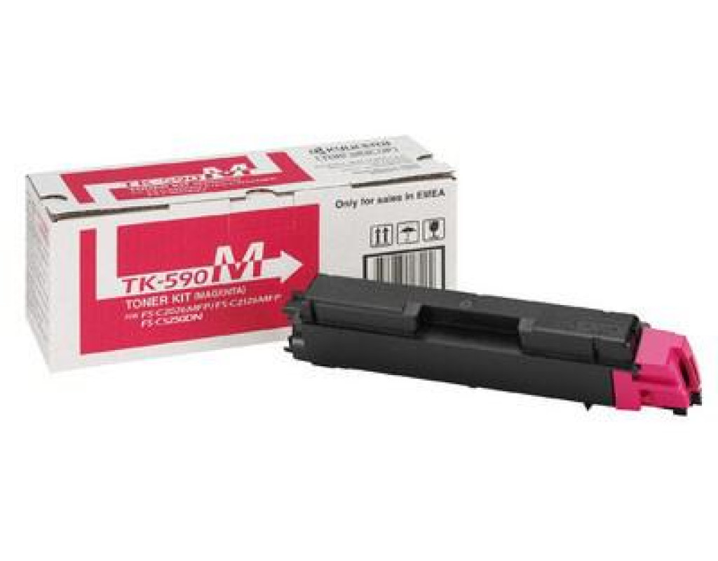 Тонер-картридж Kyocera TK-590M magenta (FS-C2026/2126/5250) (1T02KVBNL0)