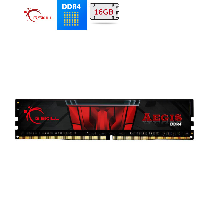 Модуль памяти для компьютера DDR4 16GB 3200 MHz AEGIS Black G.Skill (F4-3200C16S-16GIS)