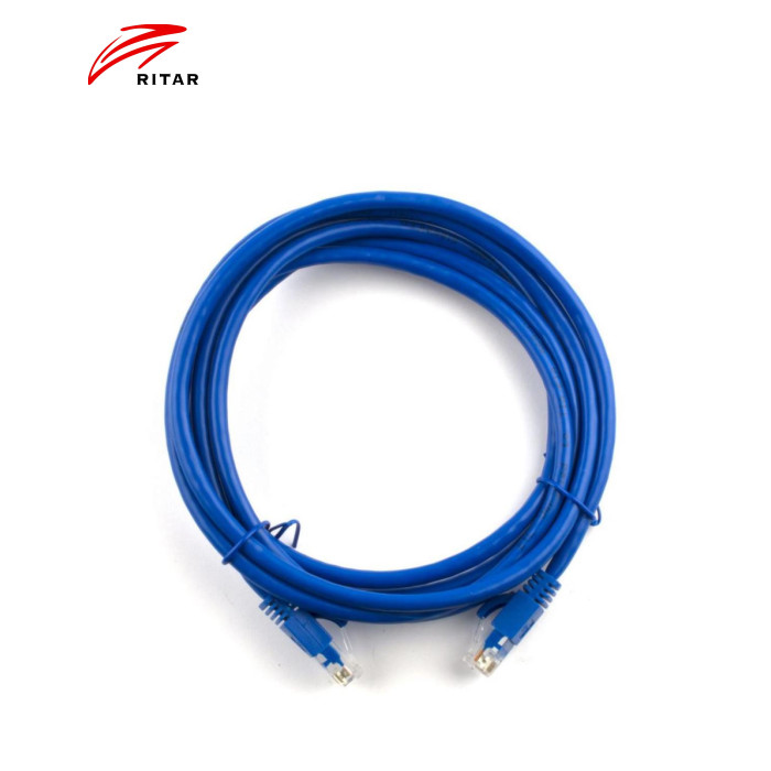 Патч-корд Ritar 5м, RJ-45, Cat.6, CU, медь, синий (01924)