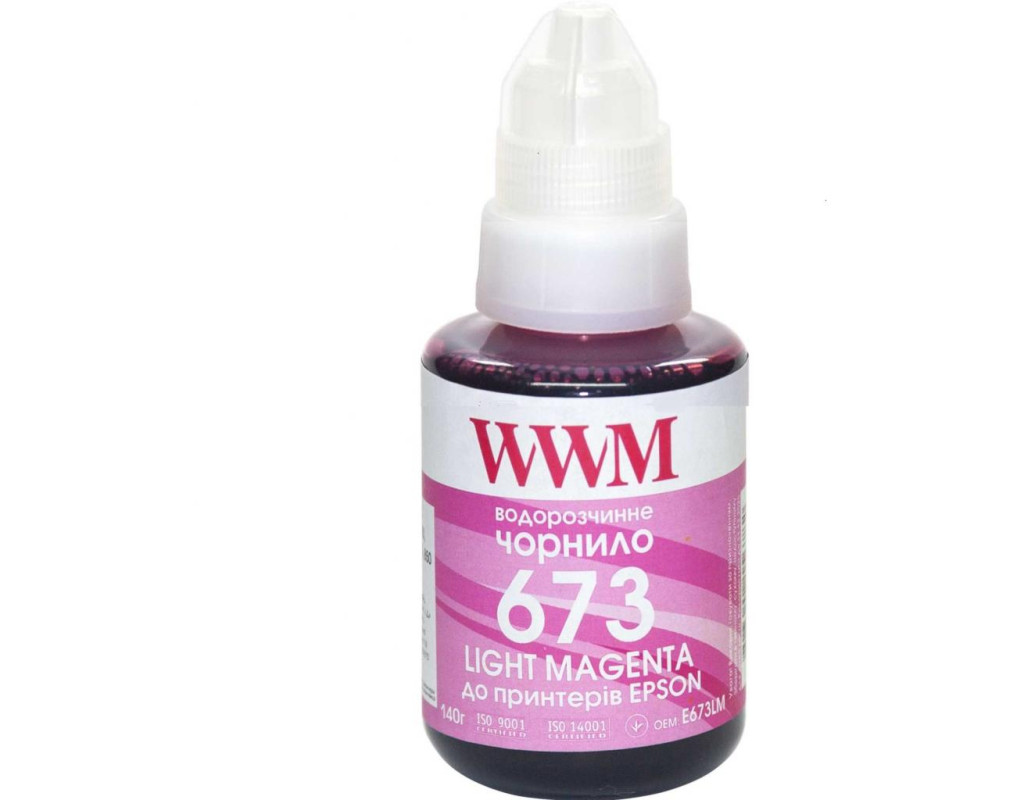 Чорнило WWM Epson L800 140г Light Magenta (E673LM)