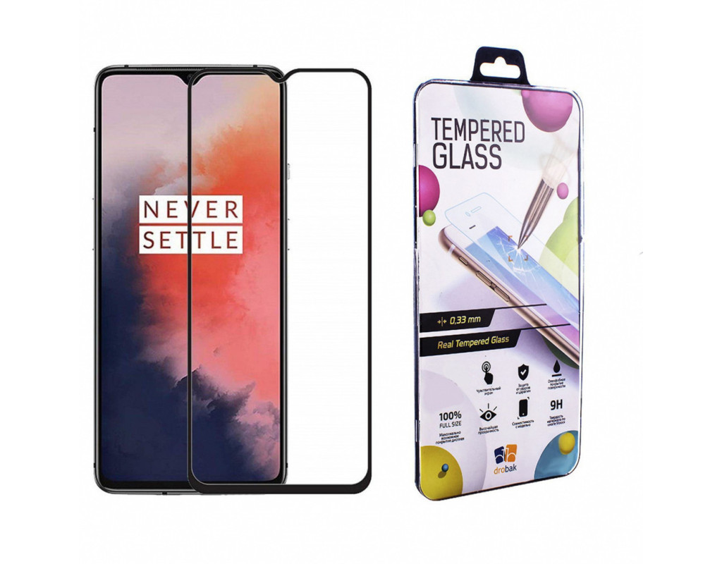 Скло захисне Drobak OnePlus 7T (Black) (454510)