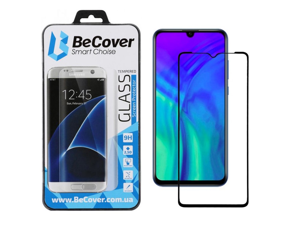 Стекло защитное BeCover Honor 20 Lite Black (704546)