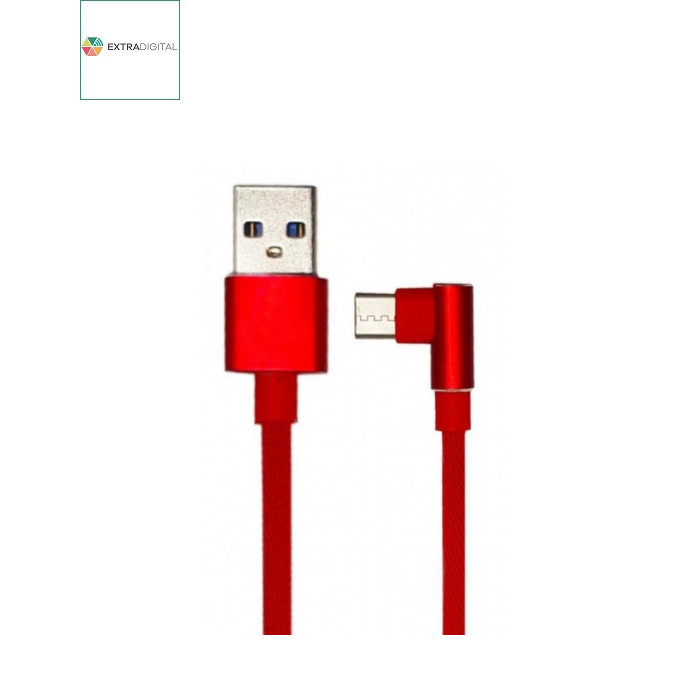 Дата кабель USB 2.0 AM to USB-C 1.0m 90° corner Extradigital (KBU1763)
