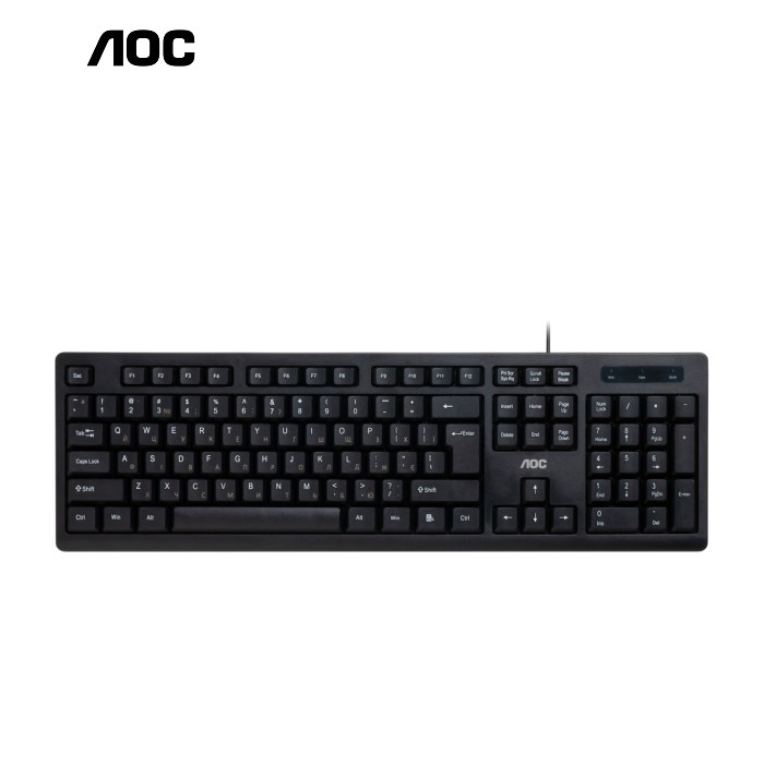 Клавиатура AOC KB100B USB UA Black (KB100B/97)