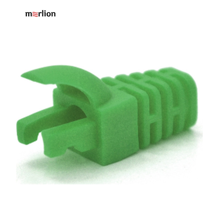 Колпачок коннектора RJ-45 Green Cat.5/Cat.6 (100 шт/уп.) Merlion (CPRJ45ML-GN-CAT5/6)