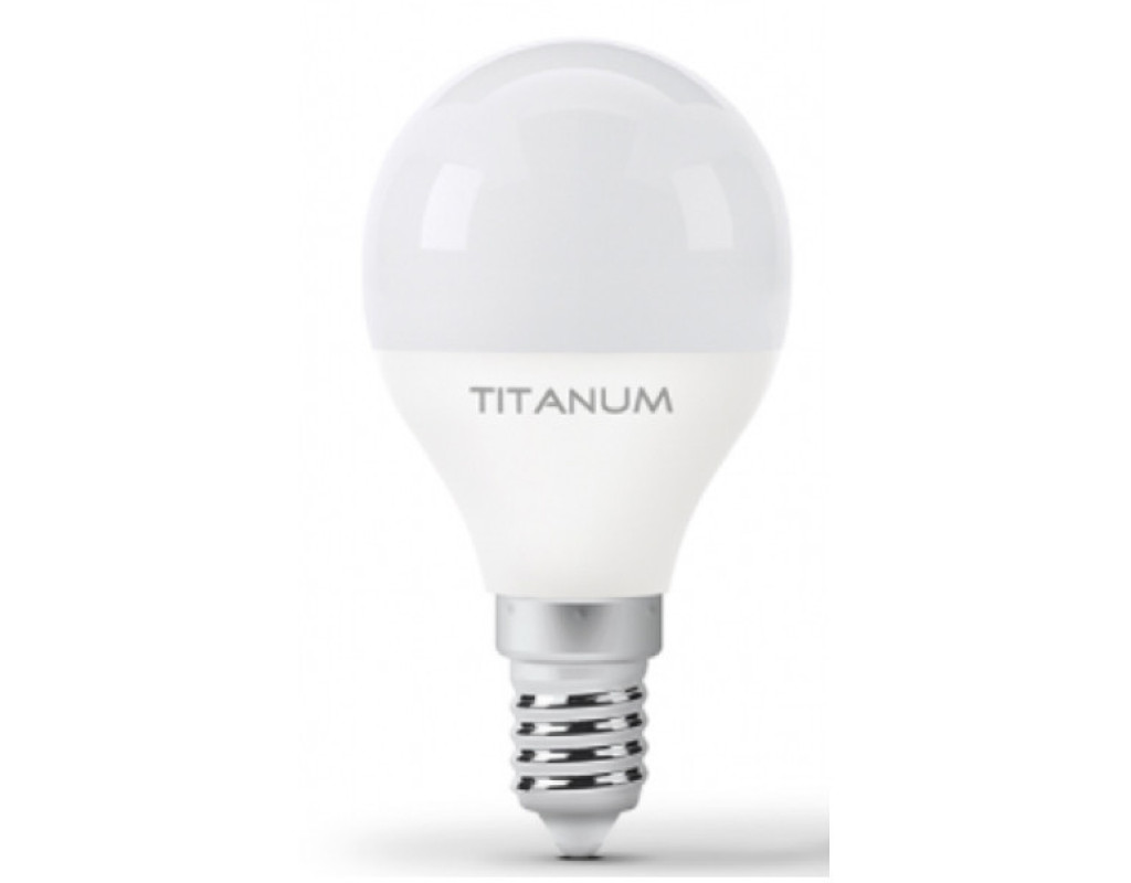 Лампочка TITANUM G45 6W E14 4100K 220V (TLG4506144)