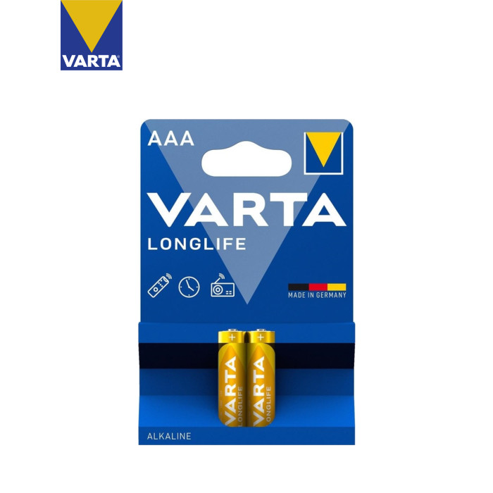 Батарейка Varta AAA Longlife лужна * 2 (04103101412)