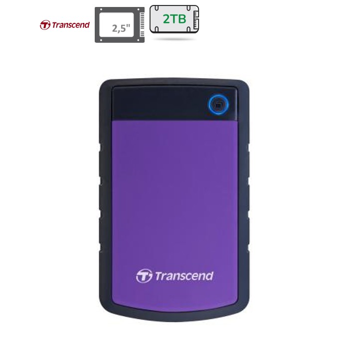 Внешний жесткий диск 2.5" 2TB Transcend (TS2TSJ25H3P)