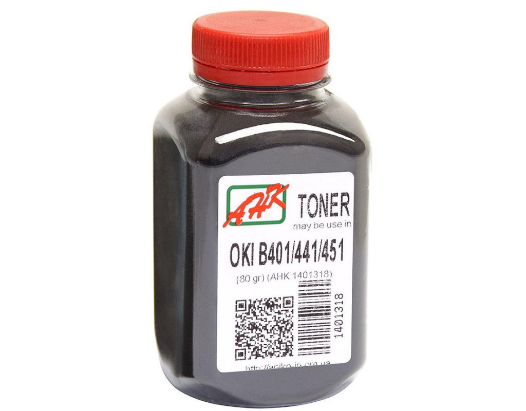 Тонер OKI B401/B441/B451 80г Black AHK (1401318)