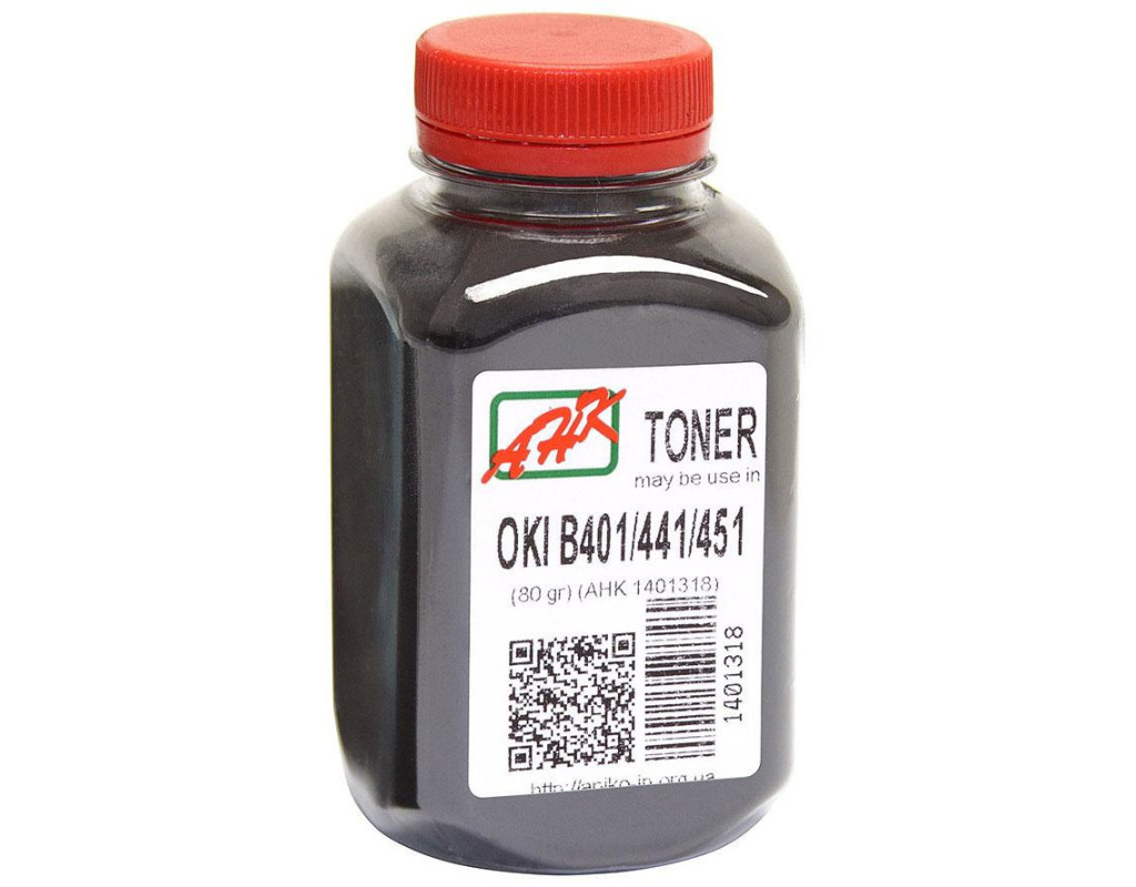 Тонер OKI B401/B441/B451 80г Black AHK (1401319)