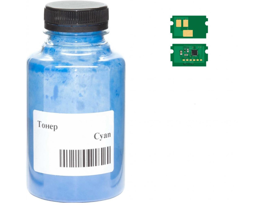 Тонер Kyocera TK-5230, 50г Cyan +chip AHK (3203380)