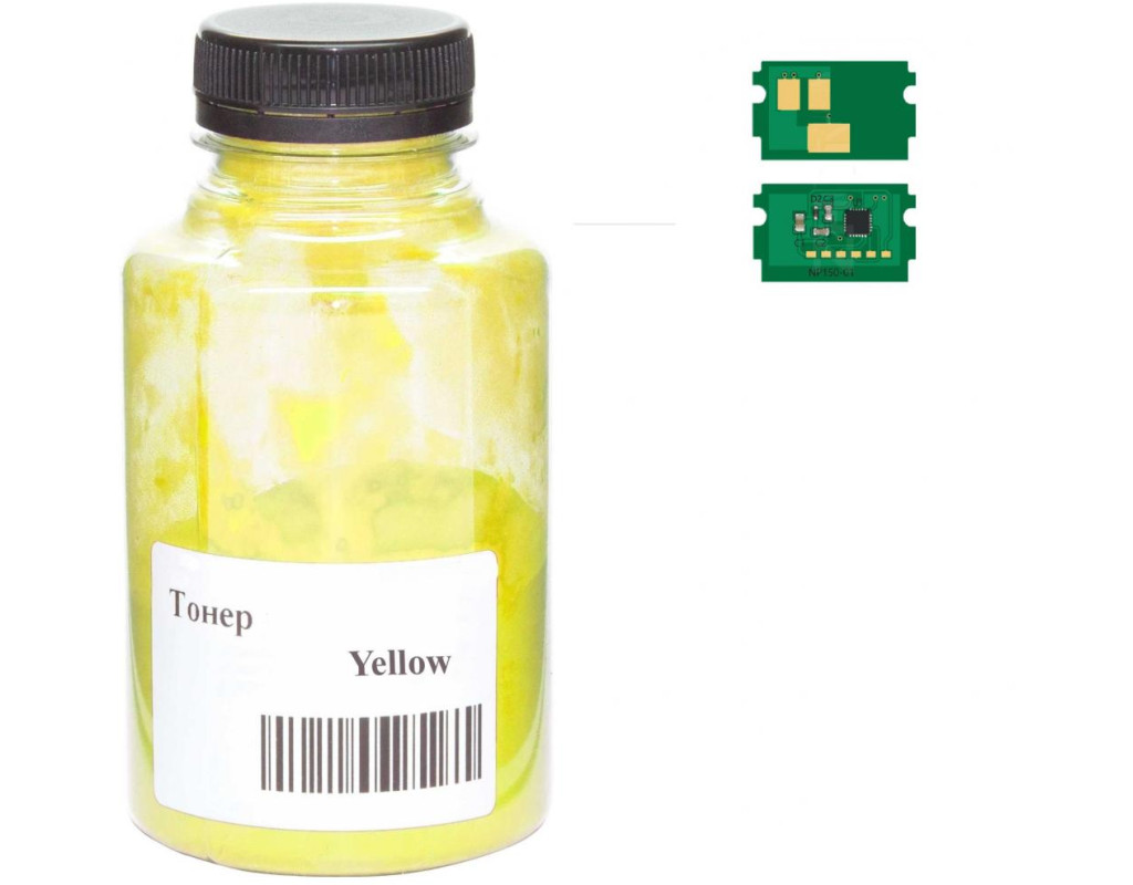 Тонер Kyocera TK-5240, 90г Yellow +chip AHK (3203563)