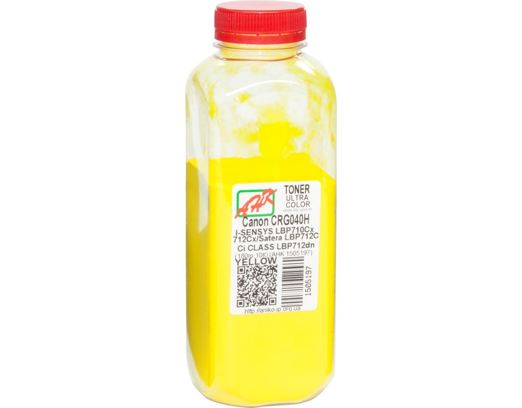 Тонер Canon LBP-710/712, 180г Yellow AHK (1505197)