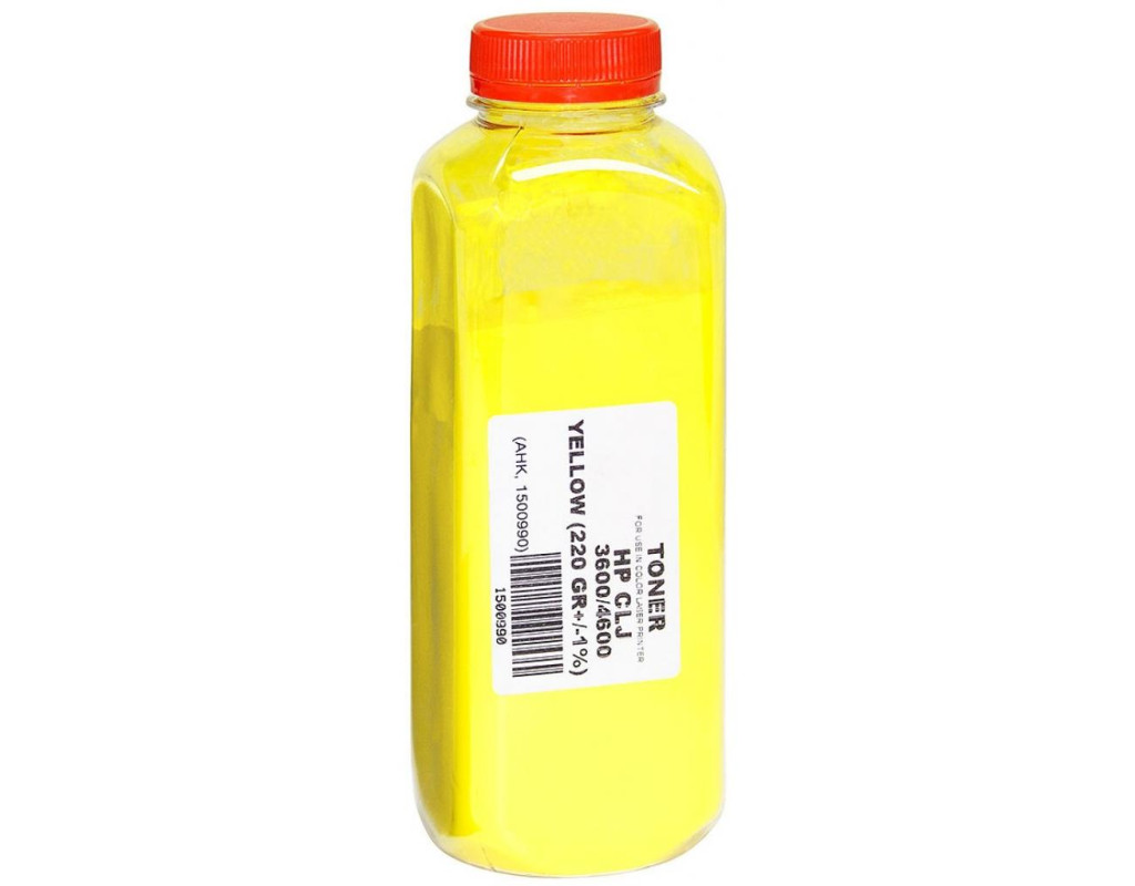 Тонер HP CLJ 4600/4650, Canon LBP-2510/5500, 220г Yellow AHK (1500990)
