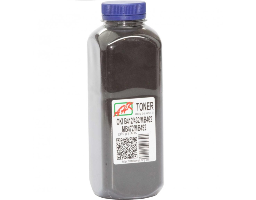 Тонер OKI B412/432/MB462, 370г Black AHK (3202513)