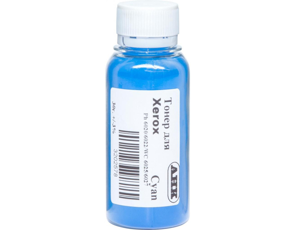 Тонер Xerox Ph6020/6022, 30г Cyan AHK (3202578)