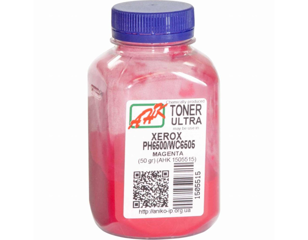 Тонер Xerox Ph6500/ WC6505, ULTRA COLOR, 50г Magenta AHK (1505515)