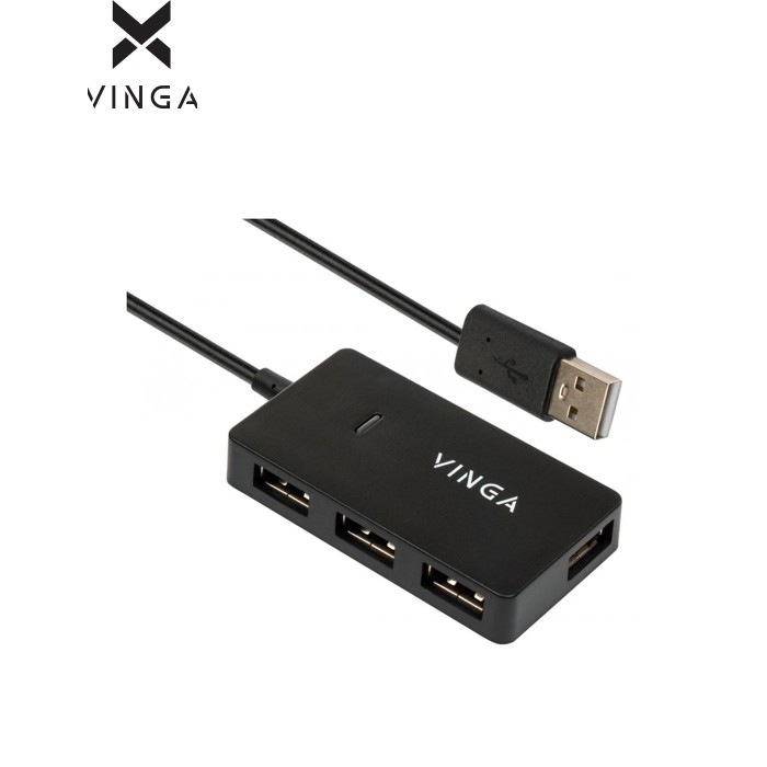 Концентратор Vinga USB2.0 to 4*USB2.0 HUB (VHA2A4N)