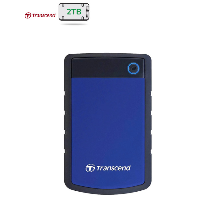 Зовнішній жорсткий диск 2.5" USB 2.0TB Transcend StoreJet (TS2TSJ25H3B)
