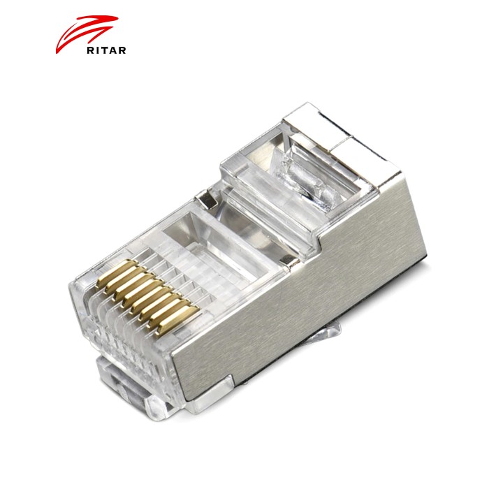 Конектор RITAR RJ-45 8P8C FTP Cat-6 екранований (100 шт / уп.) Q100