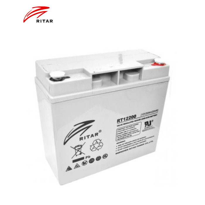 Акумулятор 12V 20.0AH RITAR RT12200, Gray Case, 12V 20.0Ah ( 181 х 77 х 167 )