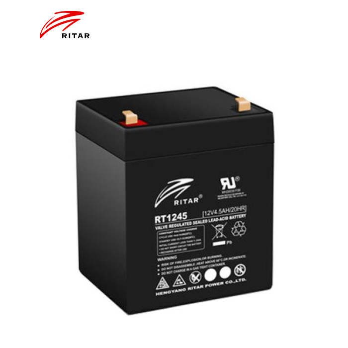 Батарея до ДБЖ Ritar AGM RT1245, 12V-4.5Ah, Black (RT1245B)