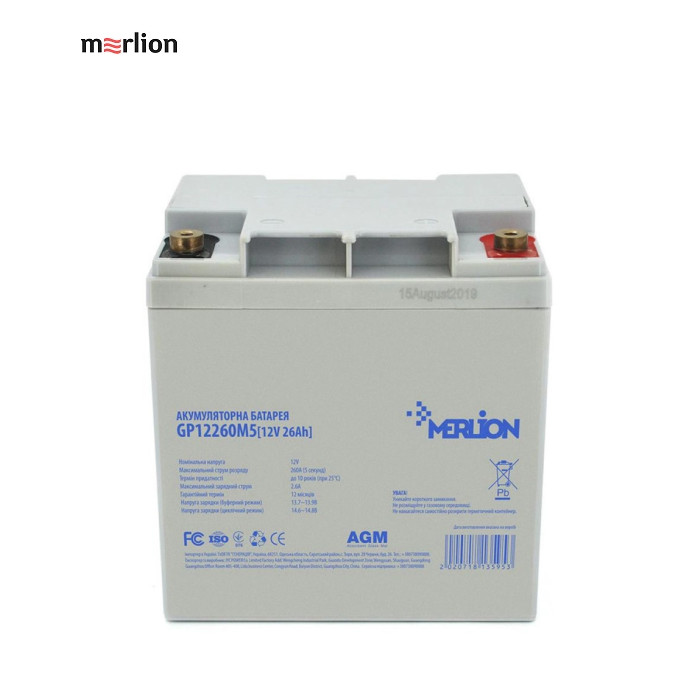 Батарея к ИБП Merlion 12V-26Ah (GP12260M5)