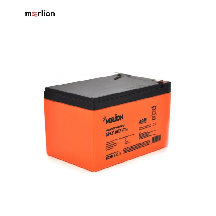 Батарея до ДБЖ Merlion 12V-12Ah PREMIUM (GP12120F2PREMIUM)