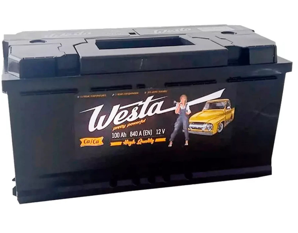 Акумулятор автомобільний Westa 6CT-100 А Pretty Powerful