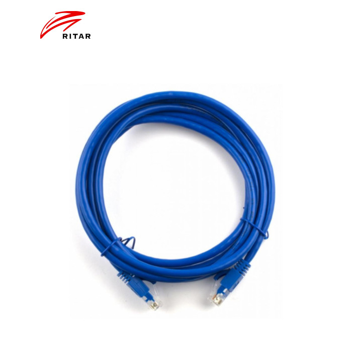Патч-корд 30м, UTP, cat.6, CU, blue Ritar (PCR-CU6/30Be)