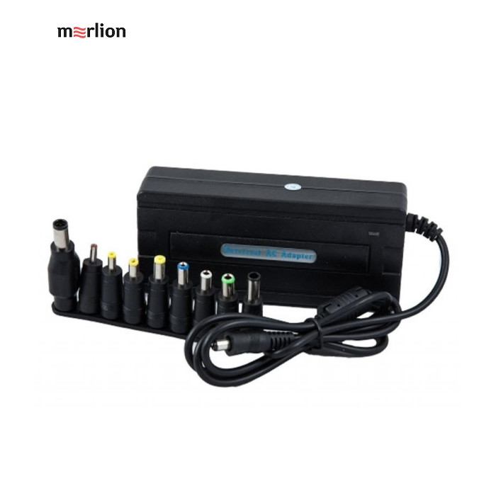 Блок питания к ноутбуку Merlion 90W Universal, ручн. регулювання, 8 Г-подібн. роз'ємів (00765)